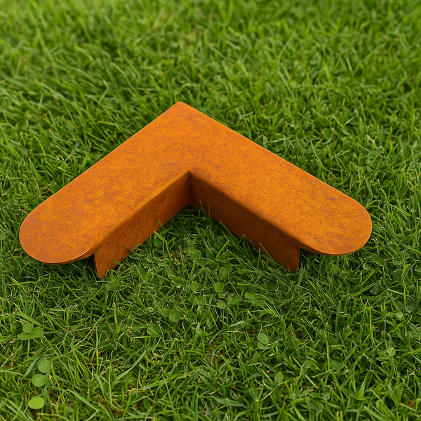 Rasenkante Eckstück Cortenstahl