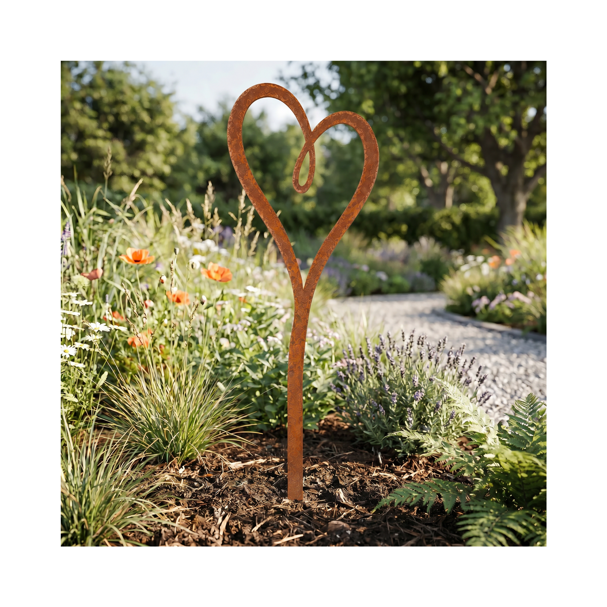 Gartenstecker Herz - RasenKante