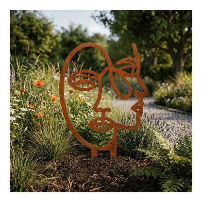 Gartenstecker Gesicht - RasenKante
