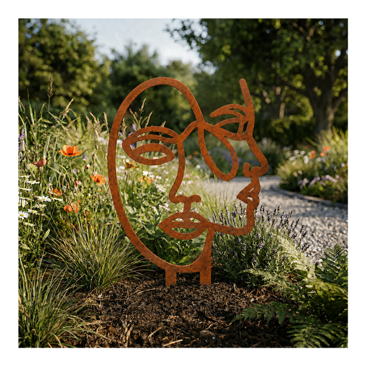 Gartenstecker Gesicht - RasenKante