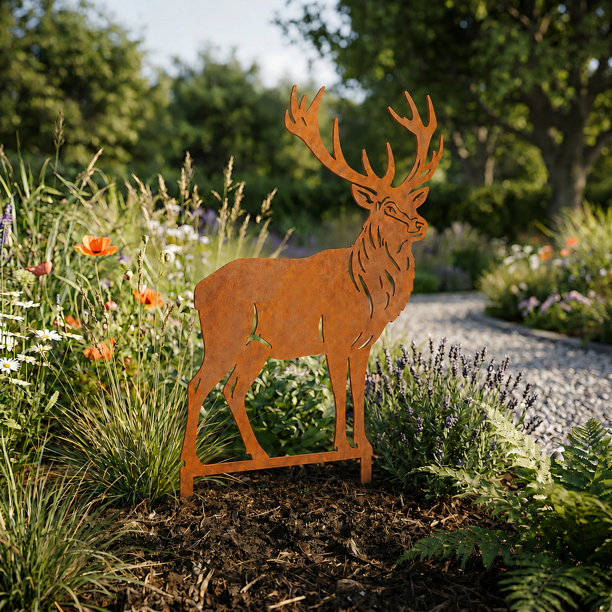 Gartenstecker Hirsch - RasenKante