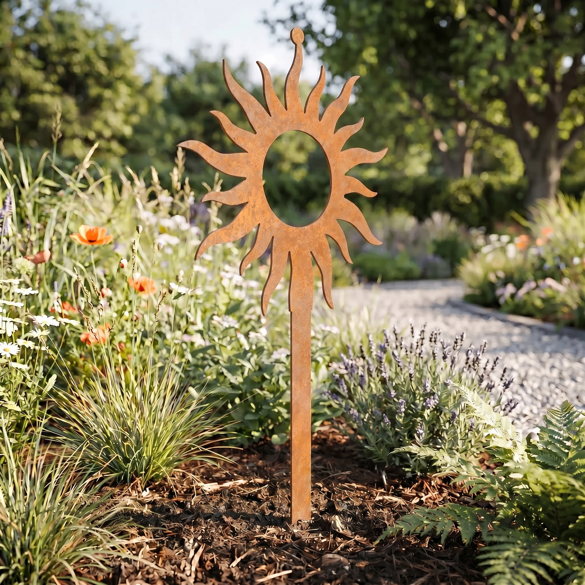 Gartenstecker Sonne - RasenKante